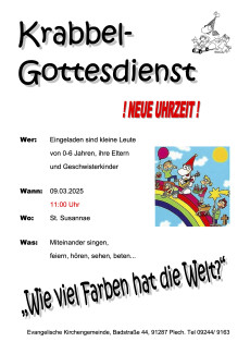 Krabbelgottesdienst Farben